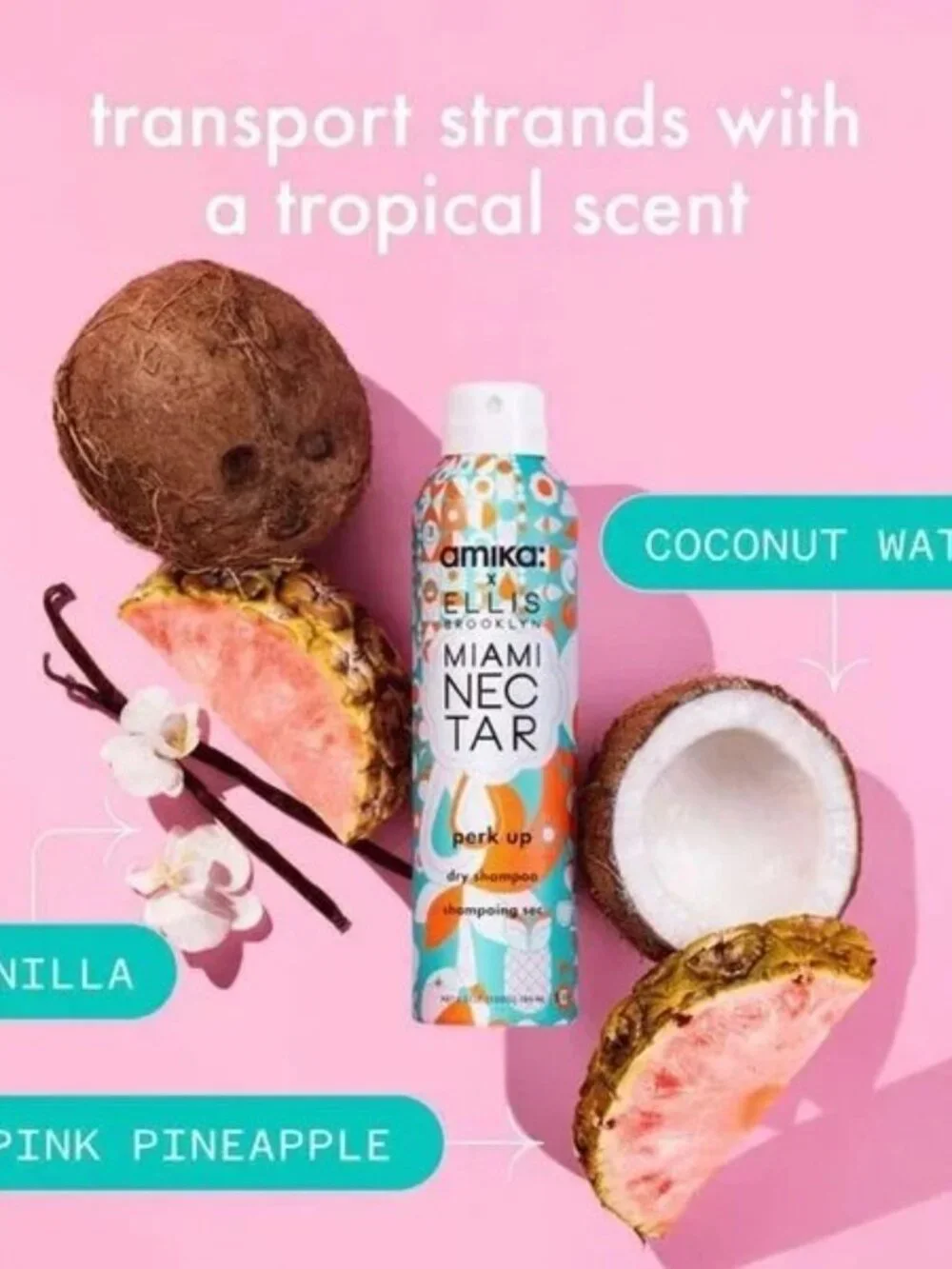 Amika x Ellis Brookyln Miami Nectar Perk Up Dry Shampoo 5.3 fl.oz, Pack Of 3